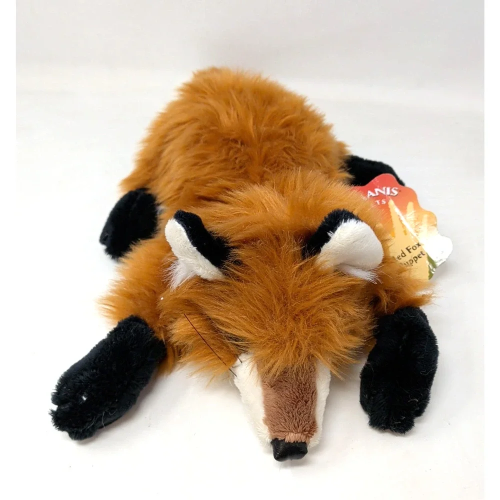 NWT Folkmanis RED FOX Plush Realistic Full Hand Puppet Plush Stuffed Animal
